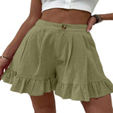 Shorts Women's Summer Wearing Casual Broad Legs Loose Shorts 2025 Summer New Women's High Waist Shorts