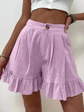 Shorts Women's Summer Wearing Casual Broad Legs Loose Shorts 2025 Summer New Women's High Waist Shorts