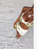 2025 New Women's Flower Sling Vest Retro Hottie Style Repair Hollow Short