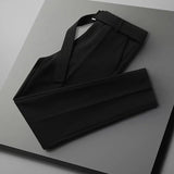 Long Trousers Men's Spring And Summer Nine-Point Trousers Men's Business Nine-Point Trousers Casual Is Decorating Straight Pants Men