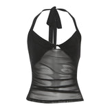 2025 Summer Fashion Trend Women's New Hanging Neck Repair Body Bumping Small Vest