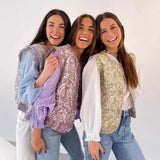 Ins2025 New Women's Printed Cotton Arma