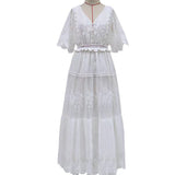 New Women's Wish V-Neck Short-Sleeved Lace Dress For Summer 2025