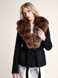 New Temperament In Autumn And Winter 2025, The Female Collar Wool Woolen Coat