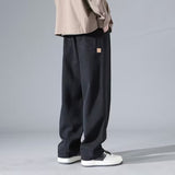 Spring 2025 High Street Broad-Legged Workwear Trousers Men's Retro Casual Trousers Trendy Loose Straight Pants