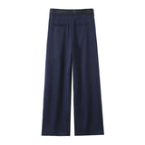 Women's Clothing 2025 New Women's Winter Belt Double-Folded Pants