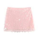 2025 Women's Autumn And Winter Temperament Light Fashion New Party Squin Mini Skirt
