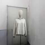 Spring/Summer 2025 Leisurely Pure Color V-Neck Knitted Coat