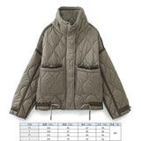 Women's Clothing 2025 New Winter Street Fashion Cotton Long Sleeves Up Loose Cotton Coat