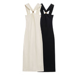 Spring 2025 New Dress Women's Hanging Neck French Design Sense