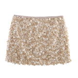 2025 Women's Autumn And Winter Temperament Light Fashion New Party Squin Mini Skirt