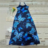 Fashion New Summer Dress Female Butterfly Print V-Necked Long Dress