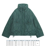 Women's Clothing 2025 New Winter Street Fashion Cotton Long Sleeves Up Loose Cotton Coat