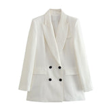 2025 New Women's Casual Suit Vest Fashion Suit Buckle Straight Trousers Double Buckle