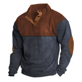 Autumn And Winter New Men's Outdoor Jacket Corduroy Leisure Collar Long Sleeves