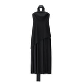 Women's Dress 2025 New Fashion Tie With Neck Tectorge Mesh Wiggle Dress