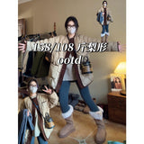 Autumn And Winter Plush Coat Women's Collar Plush Gentle Wind Loose Warm Set Of Short Top