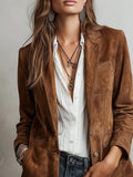 2025 Women's Women's Jacket Elegance Elegant Vintage Single-Drace Women's Jacket