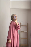 Spring And Autumn New Muslim Women's Clothing Pure Color Elegant Fashion Loose-Fitting Suit