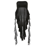 2025 Summer Fashion Trend Women's New Word Shoulder Repair Back Siconfide Su Solid Color Bhair Vest