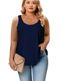 Spring/Summer 2025 New Round-Neck Loose Sleeveless Women's T-Shirt