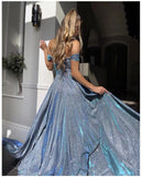 ZC-1991 Banquet Dress Ins Canelight Grand Dress With A Bosom Sexy Open Fork Dress
