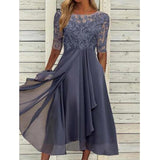 2025 Sales Of New Lace Splicing Dress INS Casual Loose Belt With Dress Woman