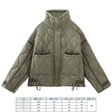 Women's Clothing 2025 New Winter Street Fashion Cotton Long Sleeves Up Loose Cotton Coat