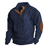 Autumn And Winter New Men's Outdoor Jacket Corduroy Leisure Collar Long Sleeves