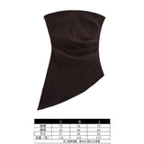 Women's Clothing 2025 Spring New New Fashion Folding Decoration Asymmetrical With Pad Shoulder Dress Woman