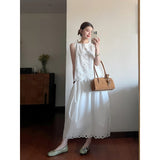 Fashion Set Summer 2025 New Empty Sleeveless Vest Blouse High-Rise Loose-Fitting Skirt Suit