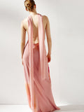 2025 Summer Fashion New Women's Sexy Hot Girl V-Neck Print Sling Dress Dress Dress