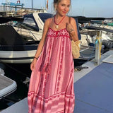 Women's Clothing 2025 Spring New Fashion Crochet Stitched Knitted Dress Holiday Style Sling Skirt