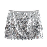 New Women's High-Rise Slimming Body Squin Short Skirt In Autumn 2025