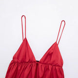 Spring 2025 New Women's Solid Color Repair Silk Silk Texture Fluffy Sleeveless Sling Slings