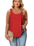 Spring/Summer 2025 New Round-Neck Loose Sleeveless Women's T-Shirt