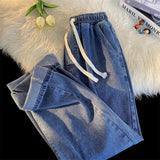 Maillard Jeans Men's New Loose Trend High Street Retro Straight Trousers In Autumn