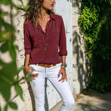 2025Ebaywish Autumn And Winter New Women's Shirt Collar Long-Sleeved Shirt Women's Clothing