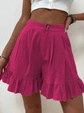 Shorts Women's Summer Wearing Casual Broad Legs Loose Shorts 2025 Summer New Women's High Waist Shorts