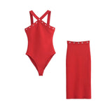 Metal Buckle Eye Ornament Plastic Elastic Hanging Neck Collar Shoulder Joint After Opening Fork Mid-Rise Mid-Rise Mid-Rise Mid-Sley Dress Suit Female