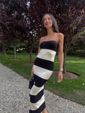New Women's Knitted Sexy-Clad Braided Belted-Coated Dress With High Waist Thinness