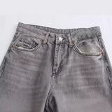 Mid-Rise Long Leisure New Autumn 2025 Wide-Legged Jeans Women's Clothing