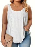 Spring/Summer 2025 New Round-Neck Loose Sleeveless Women's T-Shirt