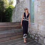 New Station 2025 Summer New Designer Small Embroidered Vest Trousers Two-Piece Set