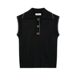 Women's Clothing 2025 Spring New Street Fashion Personality Set Knitted Vest Vest