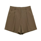 Women's 2025 Spring New Fashioned Colored Flax-Blend Vest + Shorts Set