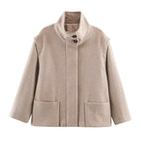 Women's Dress 2025 Explosion Fashion Casual Loose Hooded Collar Cotton Coat