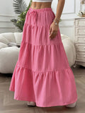 New Wish Spring And Summer Women's Dress Half-Dress Skirt Strap Splicing Big Swing Skirt Loose Long Dress Large Size Women's Clothing