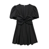 Decorative Dress Bow 2025 Summer Women's Fashion New Products Loose Waist