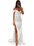 2025 New Party Glit With Open Fork Dress INS Casual Fashion Dress Woman